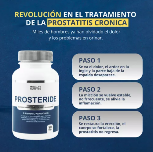 PROSTERIDE (PROSTATA) Recomendado por Urólogos