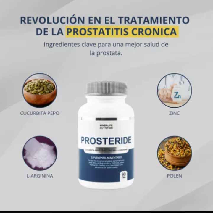 PROSTERIDE (PROSTATA) Recomendado por Urólogos