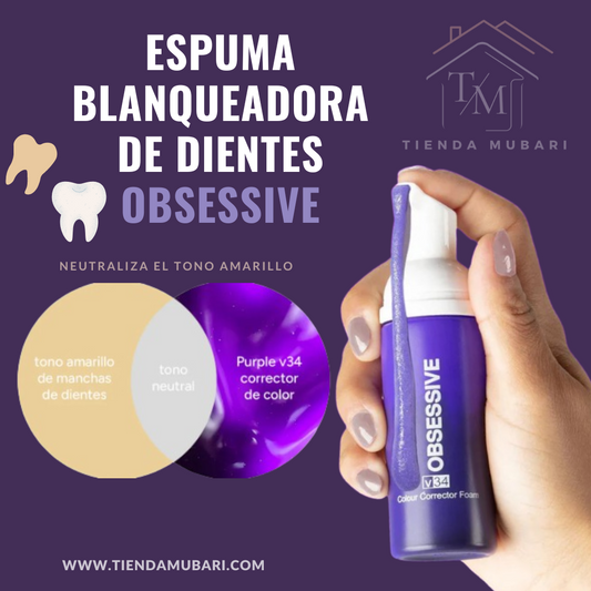 ESPUMA BLANQUEADORA DE DIENTES: OBSESSIVE